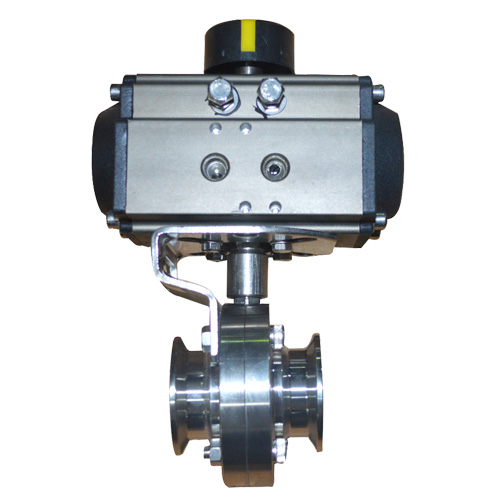 衛(wèi)生級法蘭氣動(dòng)蝶閥(快裝蝶閥)