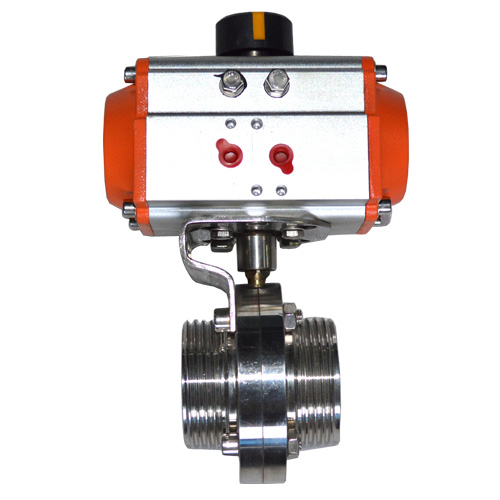 衛(wèi)生級氣動(dòng)外螺紋蝶閥