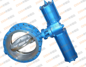 單作用氣動(dòng)硬密封蝶閥，煤氣管道蝶閥，零泄漏煤氣蝶閥